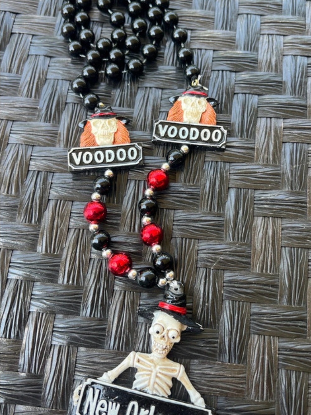 Voodoo Skeleton Pendant Necklace Sugar Bowl Game Georgia Bulldogs